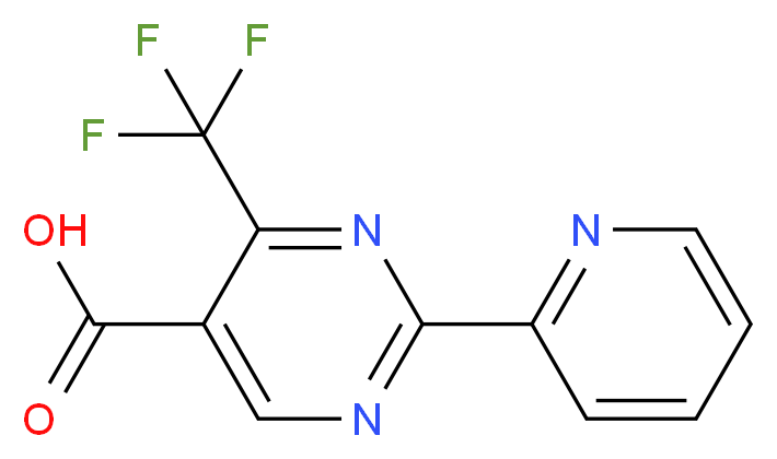 2-(2-Pyridinyl)-4-(trifluoromethyl)-5-pyrimidinecarboxylic acid_分子结构_CAS_874816-10-1)