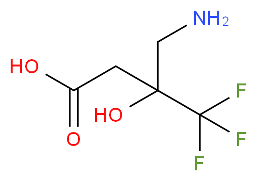 3-(aminomethyl)-4,4,4-trifluoro-3-hydroxybutanoic acid_分子结构_CAS_)