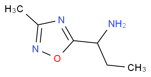 1-(3-methyl-1,2,4-oxadiazol-5-yl)-1-propanamine_分子结构_CAS_1018475-23-4)