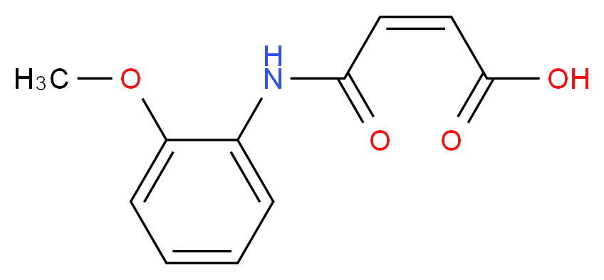 (2Z)-3-[(2-methoxyphenyl)carbamoyl]prop-2-enoic acid_分子结构_CAS_36847-94-6