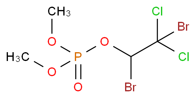 1,2-dibromo-2,2-dichloroethyl dimethyl phosphate_分子结构_CAS_300-76-5