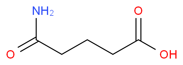 5-Amino-5-oxopentanoic acid_分子结构_CAS_25335-74-4)