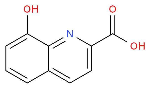 8-Hydroxyquinoline-2-carboxylic acid_分子结构_CAS_1571-30-8)