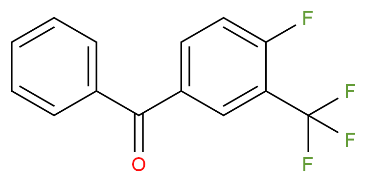 4-Fluoro-3-(trifluoromethyl)benzophenone 97%_分子结构_CAS_)