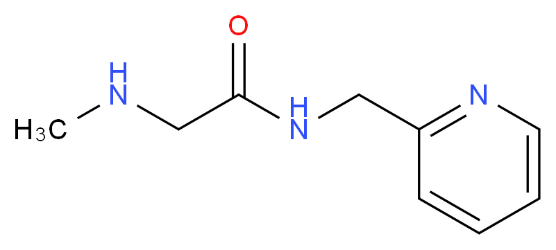 2-(methylamino)-N-(pyridin-2-ylmethyl)acetamide_分子结构_CAS_)