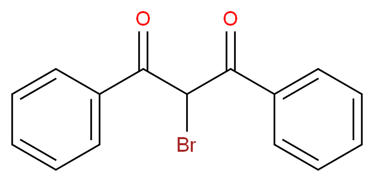 2-溴-1,3-二苯基丙烷-1,3-二酮_分子结构_CAS_728-84-7)