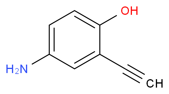 4-Amino-2-ethynylphenol _分子结构_CAS_)