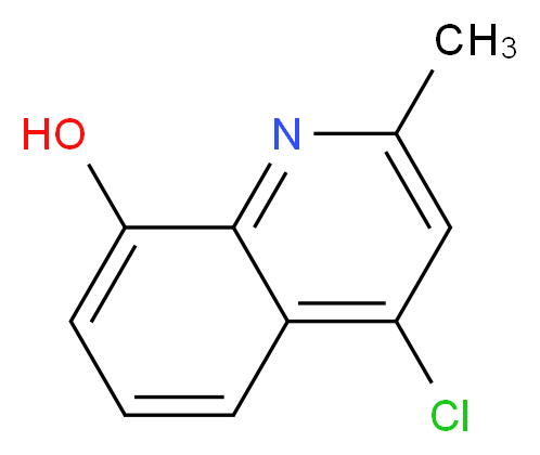 4-Chloro-8-hydroxy-2-methylquinoline_分子结构_CAS_28507-46-2)