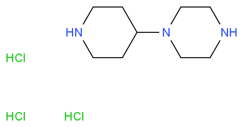 1-(piperidin-4-yl)piperazine trihydrochloride_分子结构_CAS_1217074-64-0