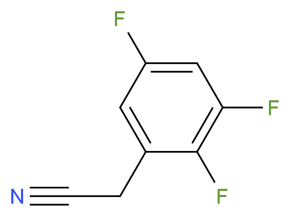 2,3,5-Trifluorophenylacetonitrile_分子结构_CAS_243666-14-0)