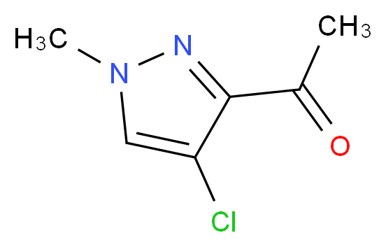 1-(4-chloro-1-methyl-1H-pyrazol-3-yl)ethanone_分子结构_CAS_1004194-08-4)