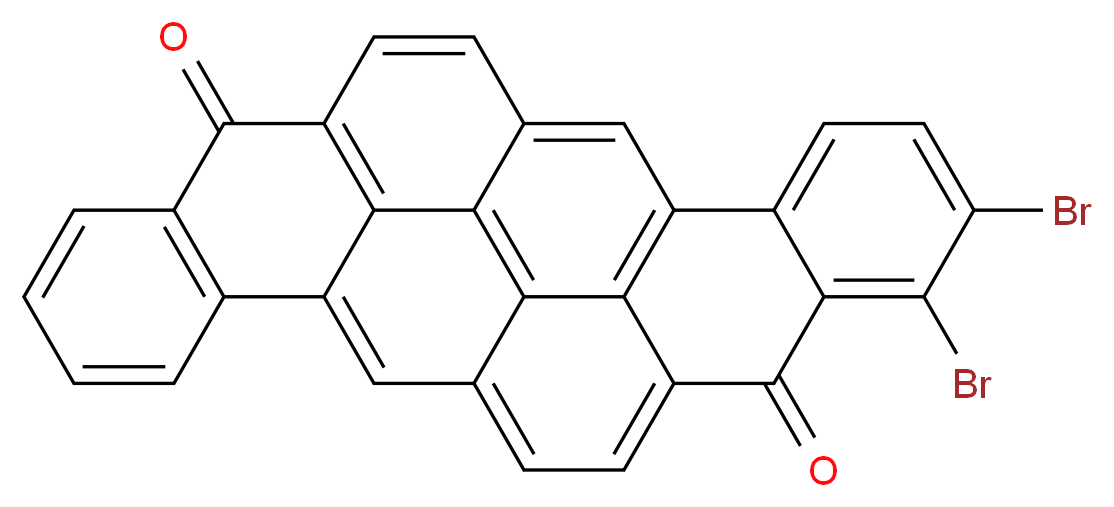 1,2-dibromo-8,16-dihydropyranthrene-8,16-dione_分子结构_CAS_1324-35-2