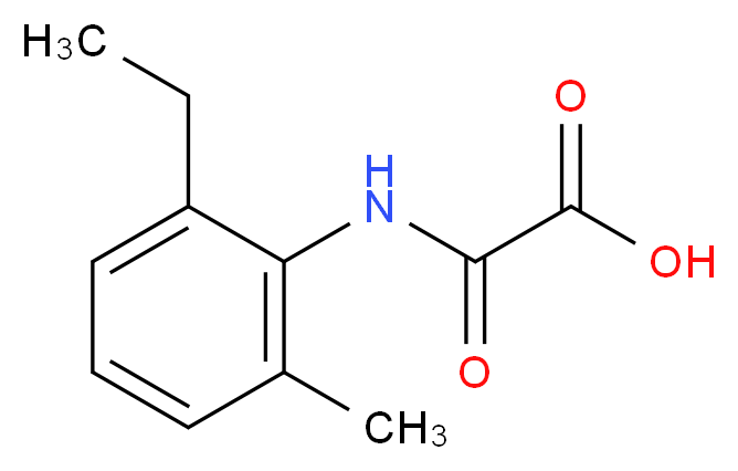 [(2-ethyl-6-methylphenyl)carbamoyl]formic acid_分子结构_CAS_152019-74-4