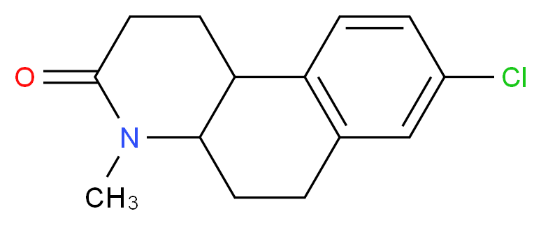 8-chloro-4-methyl-1H,2H,3H,4H,4aH,5H,6H,10bH-benzo[f]quinolin-3-one_分子结构_CAS_202189-78-4