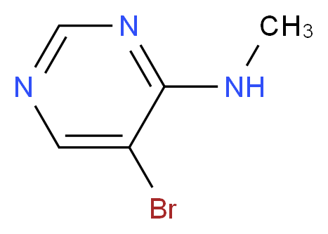 5-Bromo-N-methylpyrimidin-4-amine_分子结构_CAS_56181-38-5)