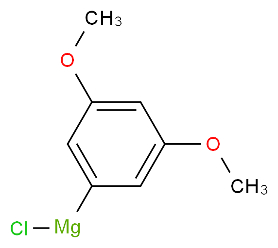 3,5-二甲氧基苯基氯化镁_分子结构_CAS_89981-17-9)