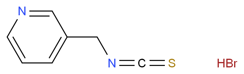 3-(isothiocyanatomethyl)pyridine hydrobromide_分子结构_CAS_147342-57-2