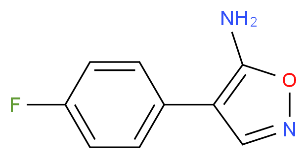 4-(4-Fluorophenyl)isoxazol-5-amine_分子结构_CAS_)