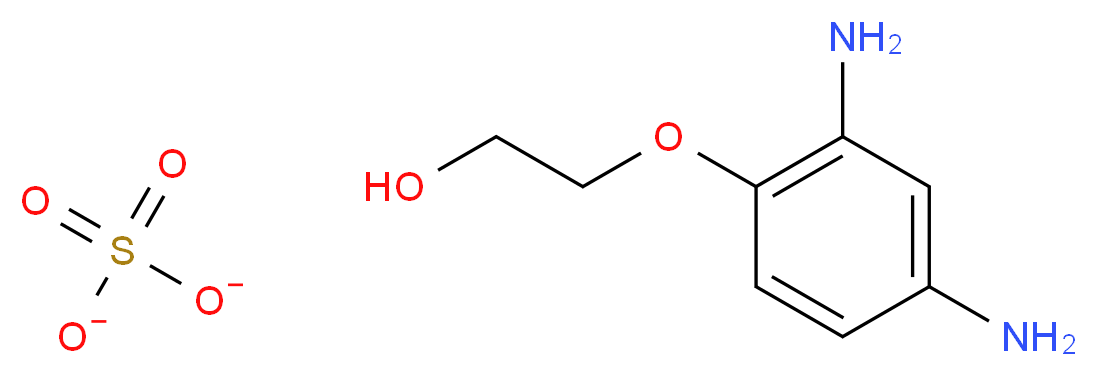 2-(2,4-diaminophenoxy)ethan-1-ol sulfate_分子结构_CAS_70643-20-8