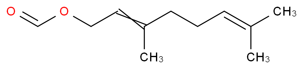 3,7-Dimethylocta-2,6-dien-1-yl formate_分子结构_CAS_105-86-2)