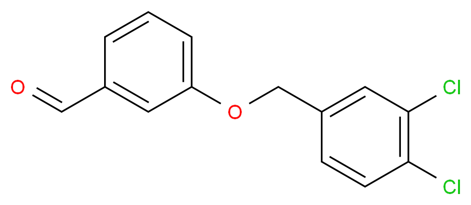3-[(3,4-dichlorophenyl)methoxy]benzaldehyde_分子结构_CAS_)