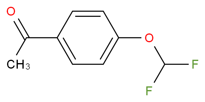 4'-(Difluoromethoxy)acetophenone_分子结构_CAS_83882-67-1)