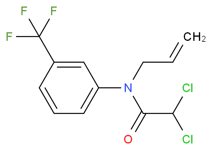 2,2-dichloro-N-(prop-2-en-1-yl)-N-[3-(trifluoromethyl)phenyl]acetamide_分子结构_CAS_61219-95-2