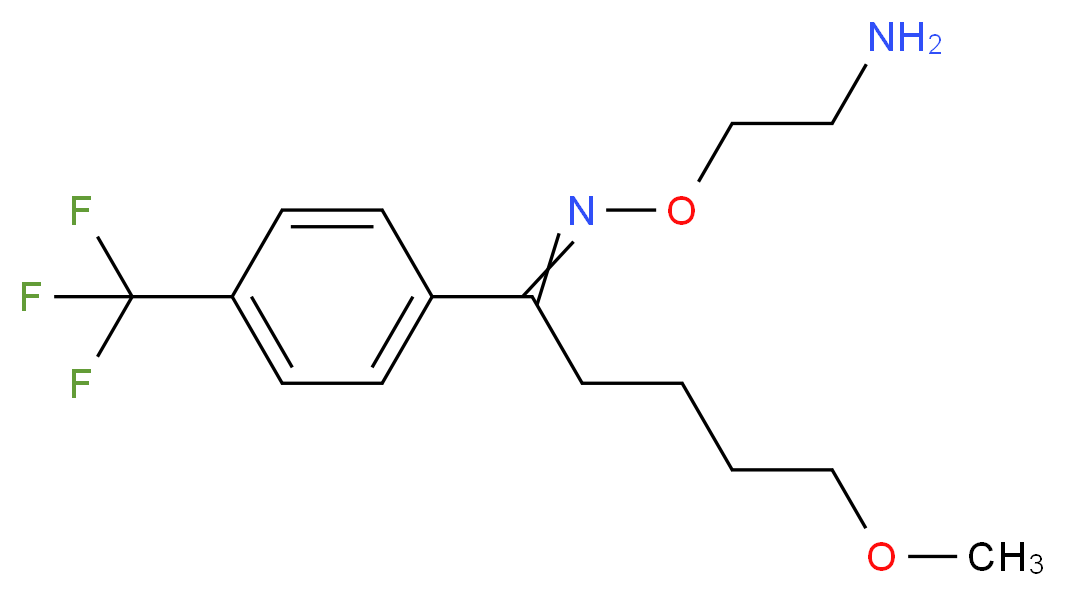 (E)-5-Methoxy-1-(4-(trifluoroMethyl)phenyl)pentan-1-one O-(2-aMinoethyl) oxiMe_分子结构_CAS_54739-18-3)