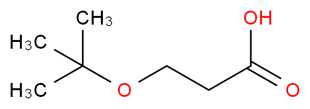 3-(叔丁氧基)丙酸_分子结构_CAS_21150-73-2)