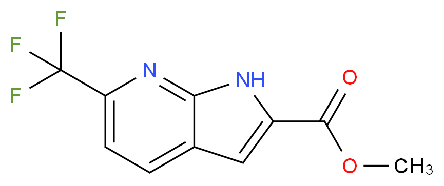 Methyl 6-(trifluoromethyl)-7-azaindole-2-carboxylate_分子结构_CAS_952182-20-6)