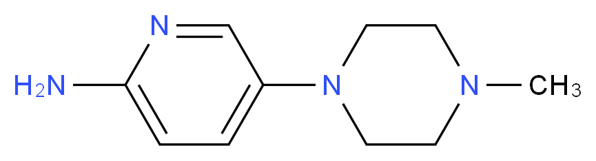 1-Methyl-4-(6-aminopyridin-3-yl)piperazine_分子结构_CAS_571189-49-6)