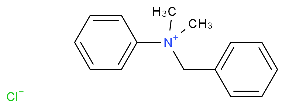 DIMETHYLBENZYLPHENYLAMMONIUM CHLORIDE_分子结构_CAS_3204-68-0)