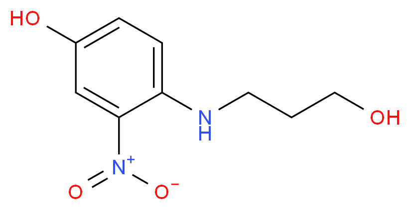 4-[(3-Hydroxypropyl)amino]-3-nitrophenol_分子结构_CAS_92952-81-3)