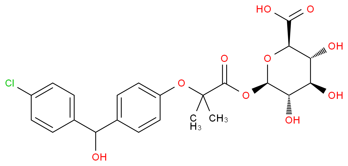 Fenirofibrate Acyl-β-D-glucuronide (Mixture of Diastereomers)_分子结构_CAS_168844-25-5)