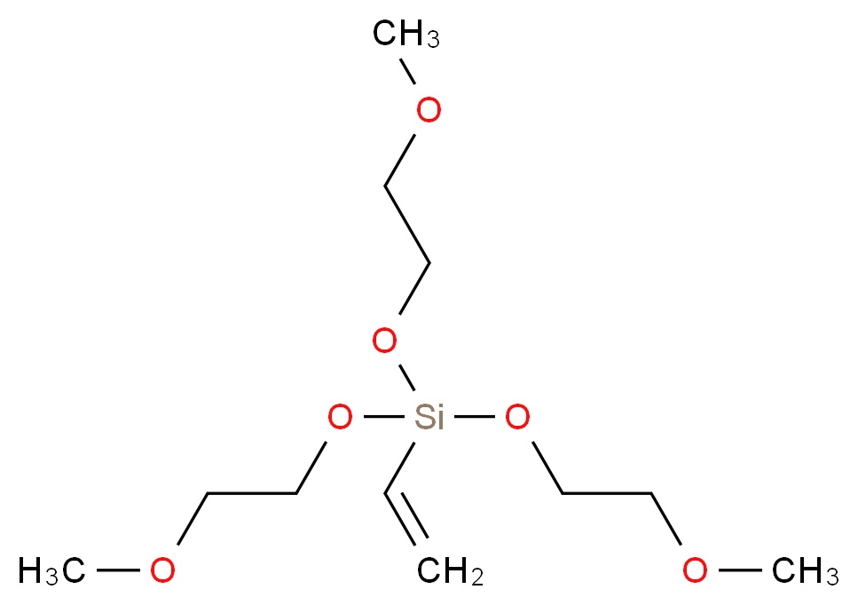 VINYL TRIS (2-METHOXYETHOXY)SILANE PRACTICAL GRADE_分子结构_CAS_1067-53-4)