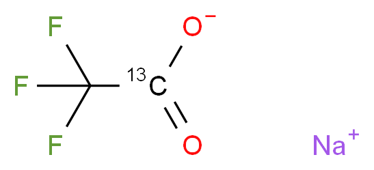 三氟乙酸钠-1-13C_分子结构_CAS_286425-32-9)