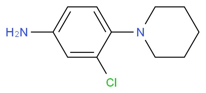 3-Chloro-4-piperidin-1-yl-phenylamine_分子结构_CAS_55403-26-4)