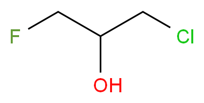 1-Chloro-3-fluoroisopropanol 96%_分子结构_CAS_453-11-2)