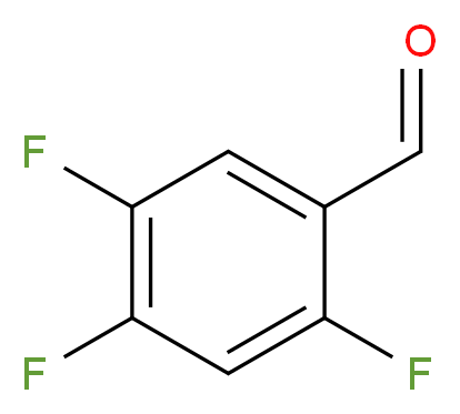 2,4,5-Trifluorobenzaldehyde_分子结构_CAS_)