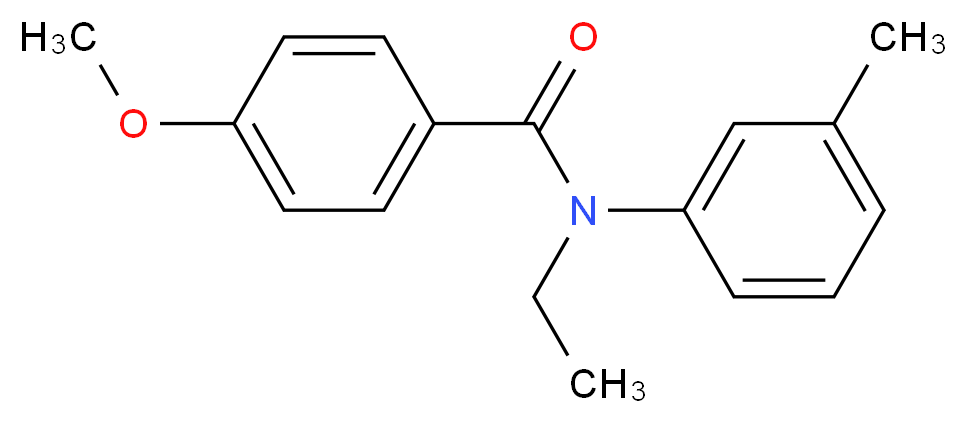 N-Ethyl-4-methoxy-N-(3-methylphenyl)benzamide_分子结构_CAS_959303-25-4)