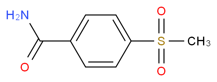 4-methanesulfonylbenzamide_分子结构_CAS_)