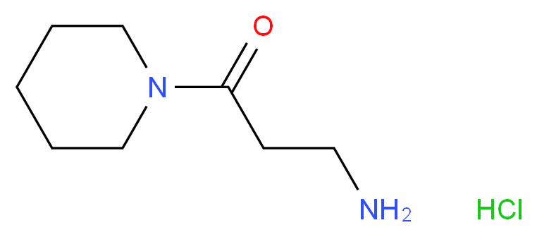 3-amino-1-(piperidin-1-yl)propan-1-one hydrochloride_分子结构_CAS_)