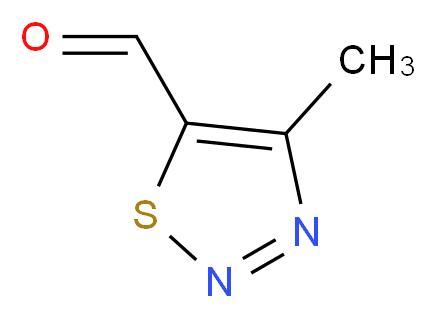 4-Methyl-1,2,3-thiadiazole-5-carbaldehyde_分子结构_CAS_127108-66-1)