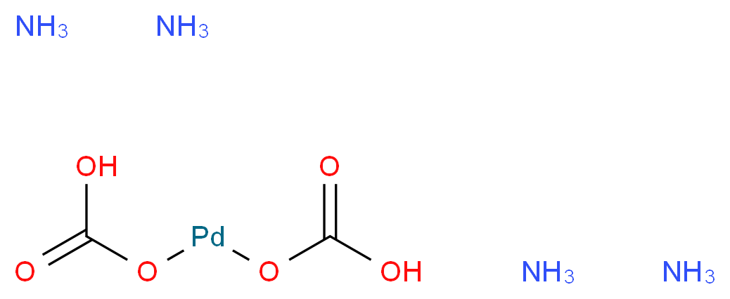 (carboxyoxy)palladio hydrogen carbonate tetraamine_分子结构_CAS_134620-00-1