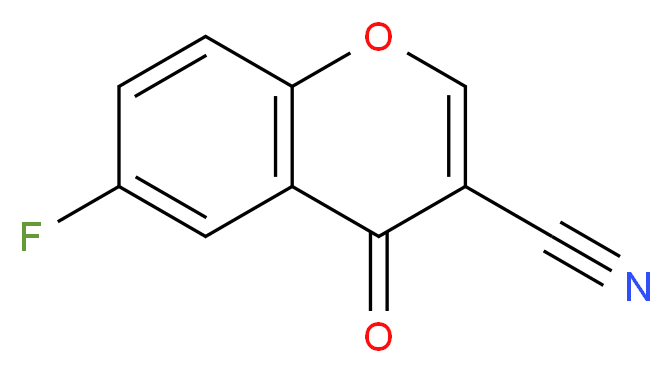 6-氟色酮-3-腈_分子结构_CAS_227202-21-3)