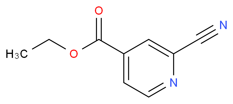 ethyl 2-cyanopyridine-4-carboxylate_分子结构_CAS_58481-14-4