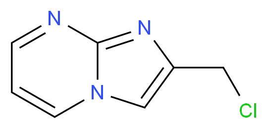 2-(chloromethyl)imidazo[1,2-a]pyrimidine_分子结构_CAS_57892-71-4