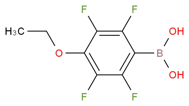 (4-ethoxy-2,3,5,6-tetrafluorophenyl)boronic acid_分子结构_CAS_871125-72-3