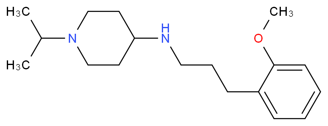 1-isopropyl-N-[3-(2-methoxyphenyl)propyl]piperidin-4-amine_分子结构_CAS_)