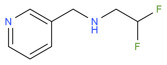 (2,2-difluoroethyl)(pyridin-3-ylmethyl)amine_分子结构_CAS_)